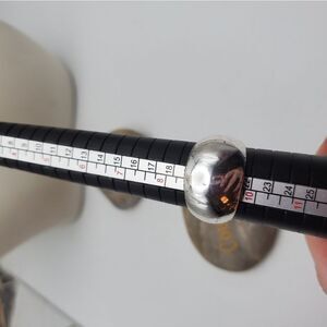 Size 9.5 silver‎ toned pop princess ring grunge distressed punk emo jewelry